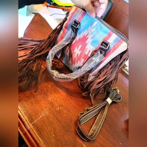 Tassled Aztec purse